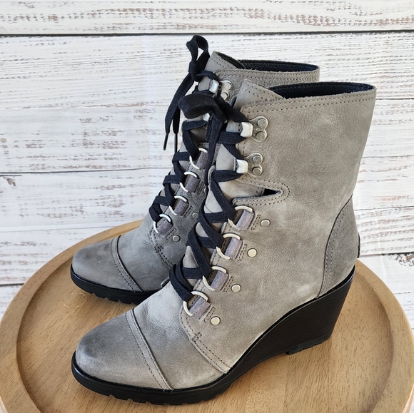 Sorel Sleep after hour wedge lace up boots - Picture 5 of 12